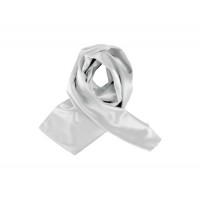 LENÇO PESCOÇO ACETINADO 140X25cm CINZA CLARO K861